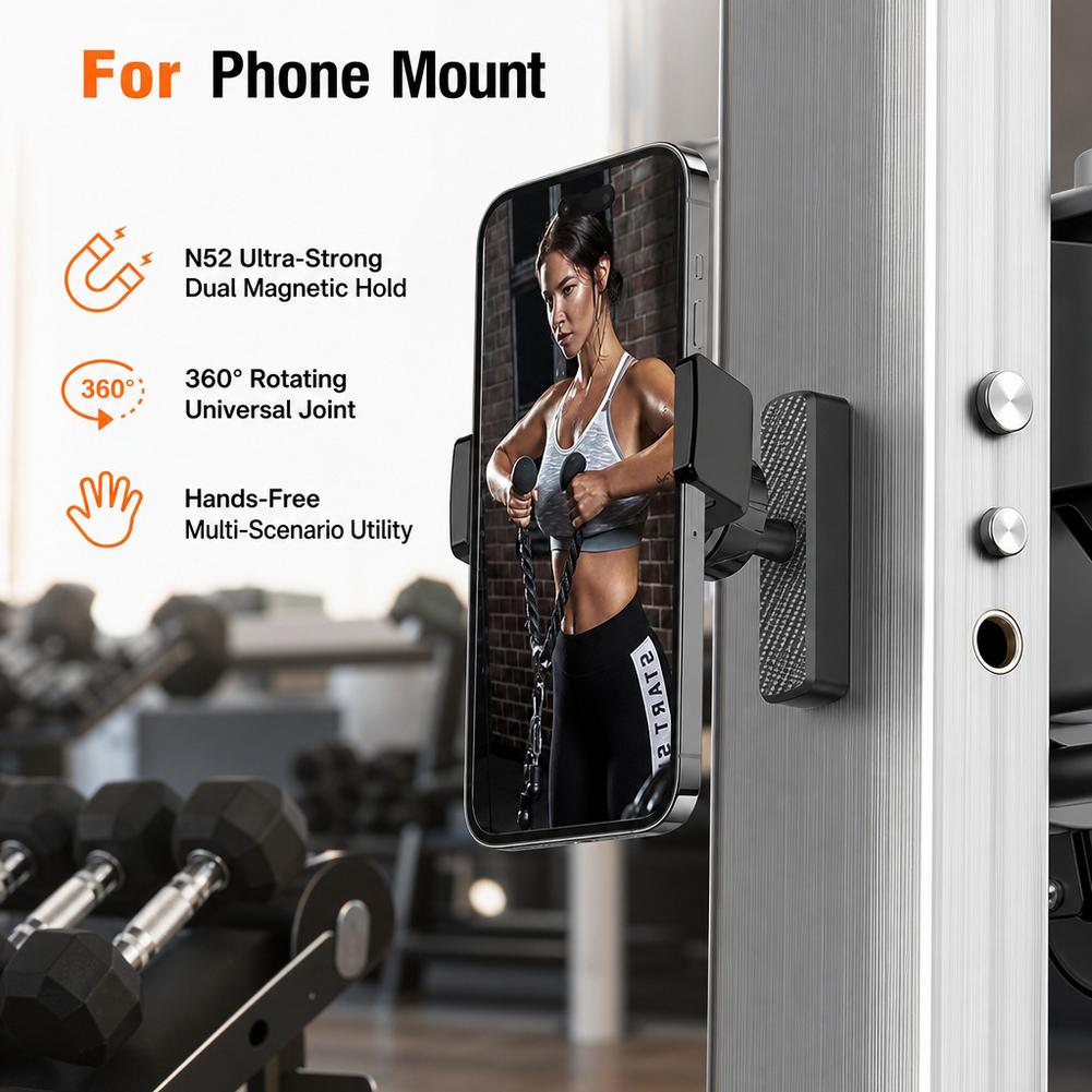 Phone Accessories Useful - Magnetic Phone Holder for Gym 360°