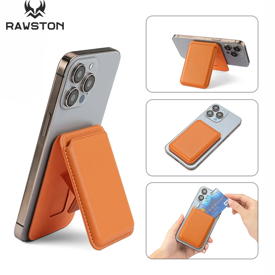 Phone Accessories Useful - Kickstand Magnetic Leather Wallet Case for