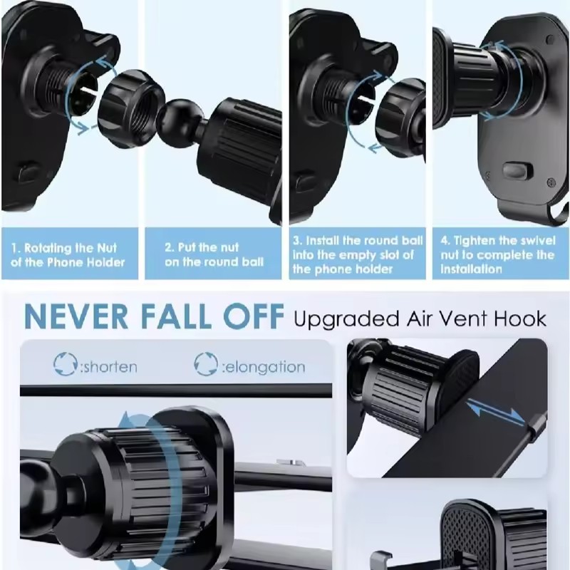 Universal Car Hook Base Phone  - đánh giá và giá Phone Accessories Holder Car