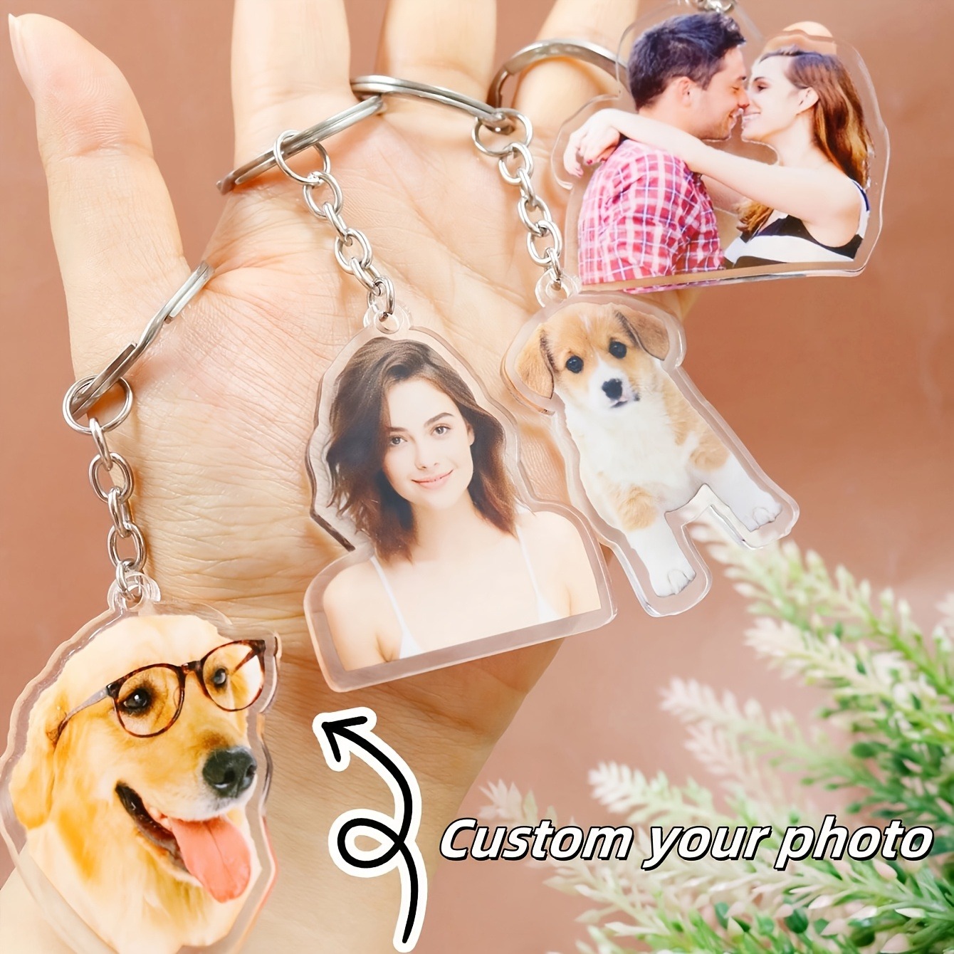 1 Custom Photo Acrylic Keychai - đánh giá và giá Phone Accessories Charms
